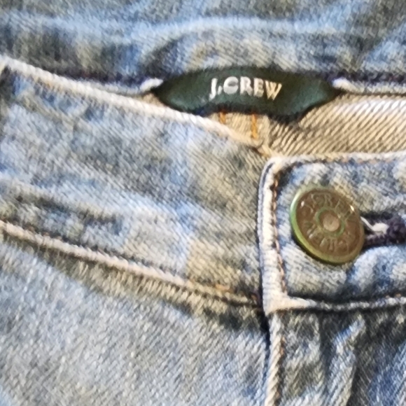 J CREW Selvedged Medium Wash DIstressed Cuffed Women's Denim Short Sz. 30** - Picture 5 of 9